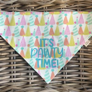 Cotton Bandana- It's Pawty Time