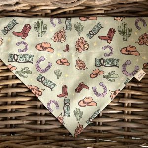Bespoke Cotton Bandana- Howdy Hounds