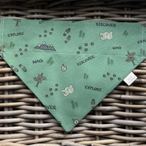 Bespoke Cotton Bandana- Fidos Trails (Green)