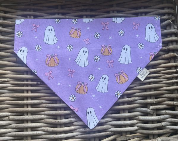 Bespoke Cotton Bandana- Ghostly Glamour - Lilac