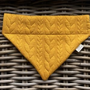 Cable Knit Look Bandana- Mustard