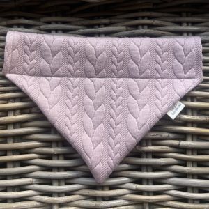 Cable Knit Look Bandana- Nude