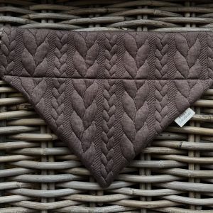 Cable Knit Bandana - Brown