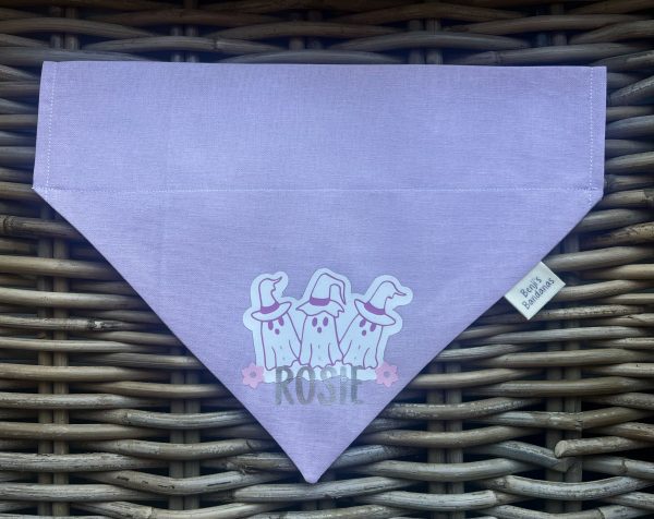 Lilac Cotton Bandana- Custom Ghost