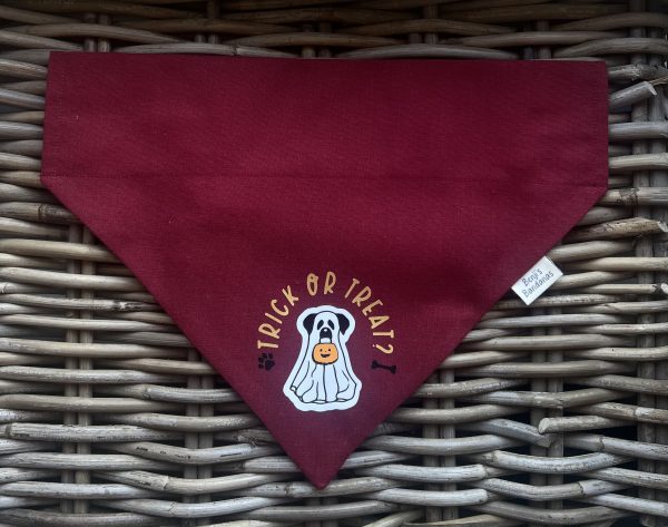 Wine Cotton Bandana- Trick or Treat