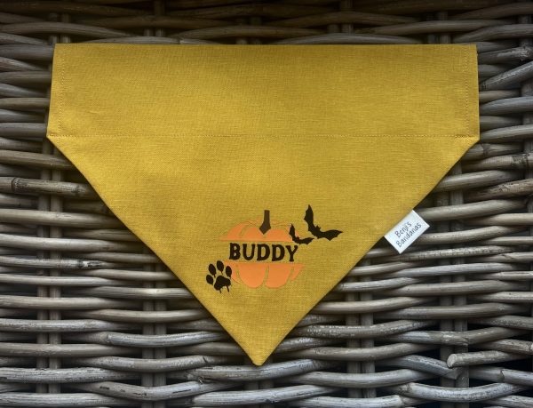 Mustard Cotton Bandana- Custom Pumpkin