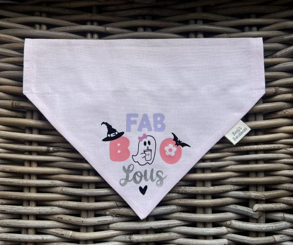 Pink Cotton Bandana- Fab-BOO-Lous