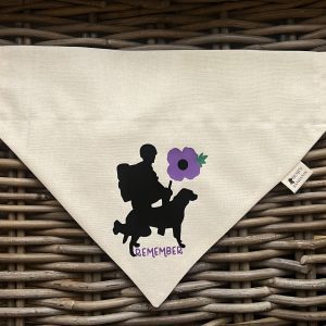 Cotton Bandana - Remember (Purple Poppy)