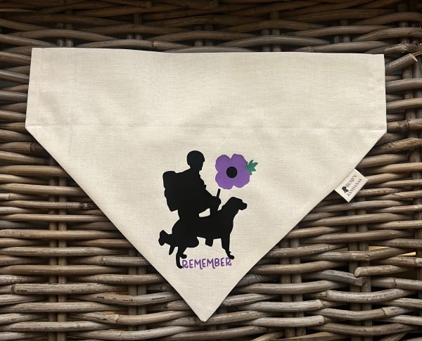 Poppy Appeal Charity Bandana- Remember (Purple)