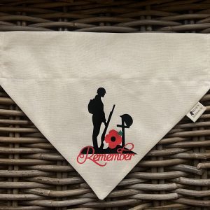 Cotton Bandana - Remember (Red Poppy)