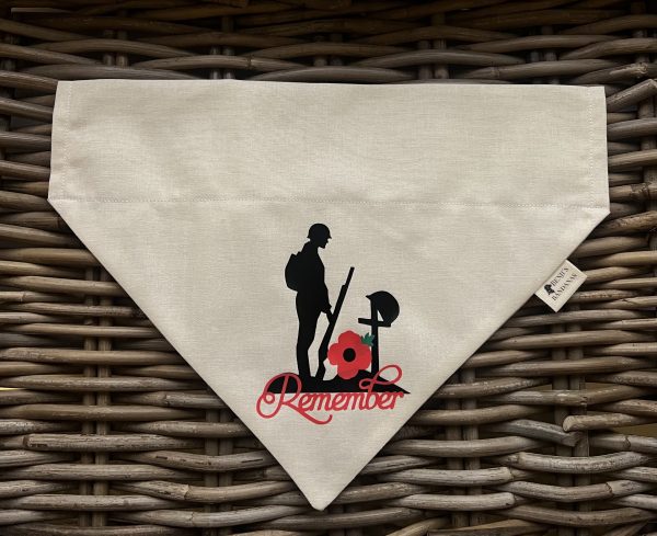 Poppy Appeal Charity Bandana- Remember (Red)