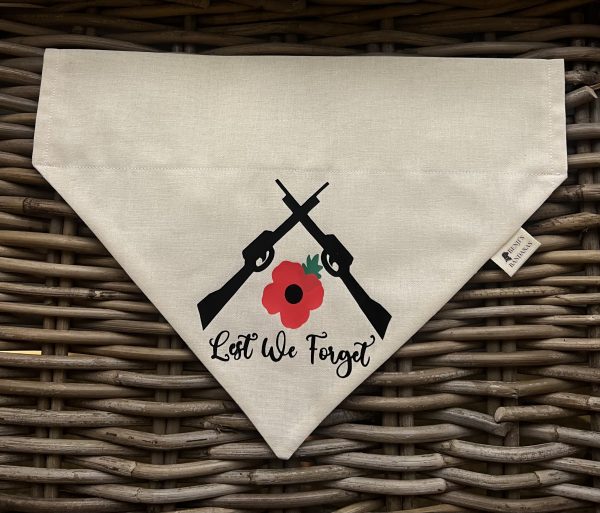Poppy Appeal Charity Bandana- Lest We Forget