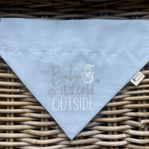 Pale Blue Cotton Bandana- Baby It's Cold