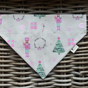 Cream Cotton Bandana- Nutcracker (Pink)