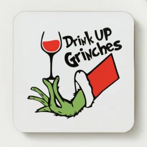 Christmas Coaster- Drink Up