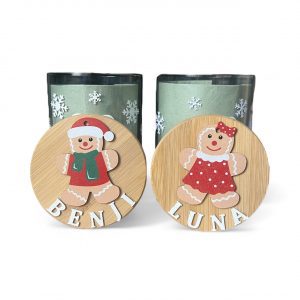 Custom Name Treat Jar- One Size - Gingerbread House