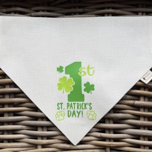 Cotton Ivory Bandana - My First St Patrick's Day