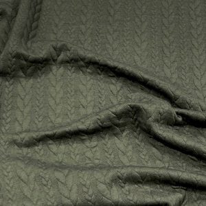 Cable Knit Look Bandana- Khaki