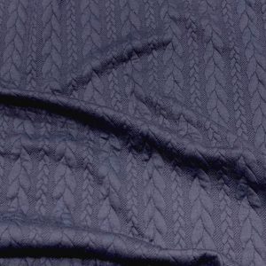 Cable Knit Look Bandana- Navy