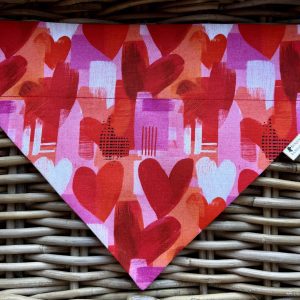 Cotton Abstract Hearts Bandana