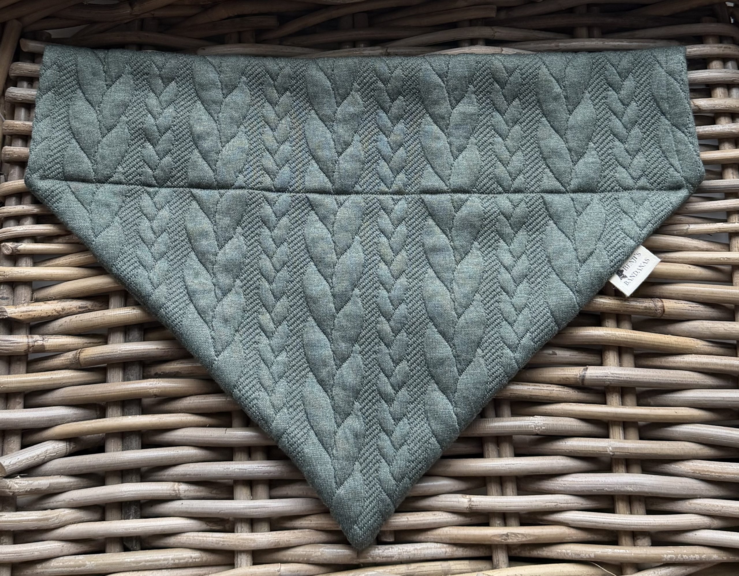 Cable Knit Look Bandana- Khaki