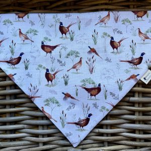 Ivory Cotton Bandana- Pheasant
