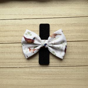 Pheasant Bow Tie/Sailor Bow- Ivory