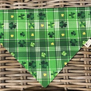 Green Cotton Bandana- Shamrocks