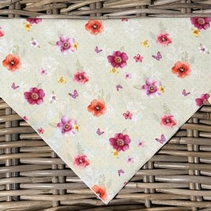 Green Cotton Bandana- Spring Fields