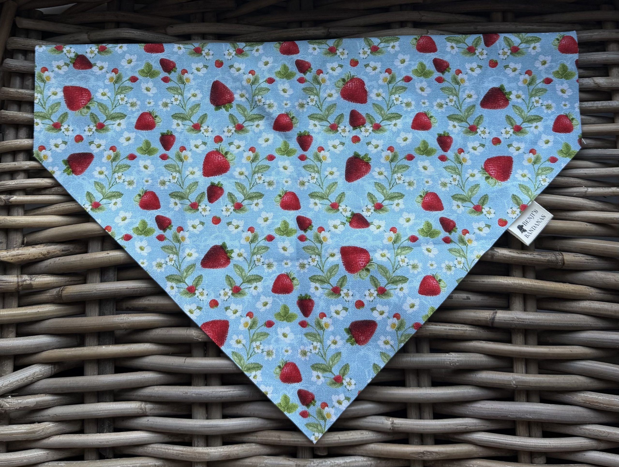 Strawberries and Flowers Bandana