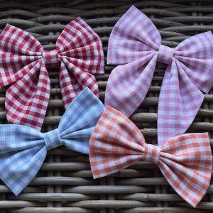 Gingham Bow (Various Colours)