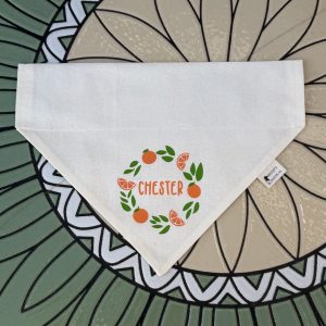 Cotton Bandana - Summer Fruits Wreath