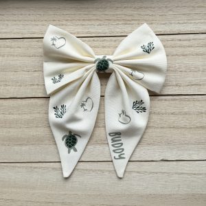 Custom Cotton Sailor Bow - Turtle