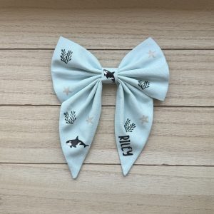 Custom Cotton Sailor Bow - Orca