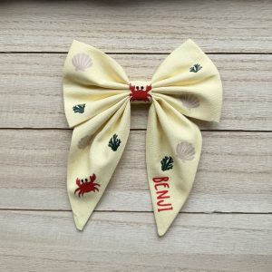 Custom Cotton Sailor Bow - Crab