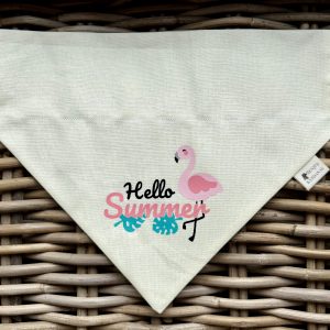 Cotton Bandana - Flamingo/Hello Summer
