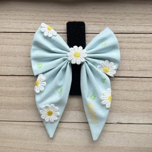 Cotton Sailor Bow - Daisies