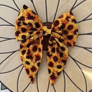 Cotton Sailor Bow - Mini Sunflowers