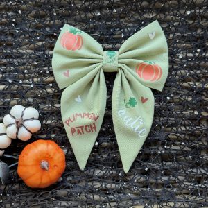 Cotton Sailor Bow - Pumpkin Patch Cutie